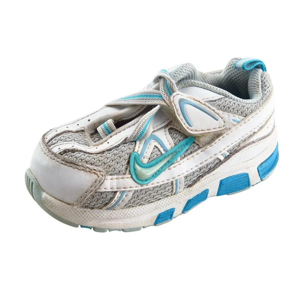 Nike Toddler Girls Athletic Size 6 White‎ Synthetic Lightweight Running Shoe